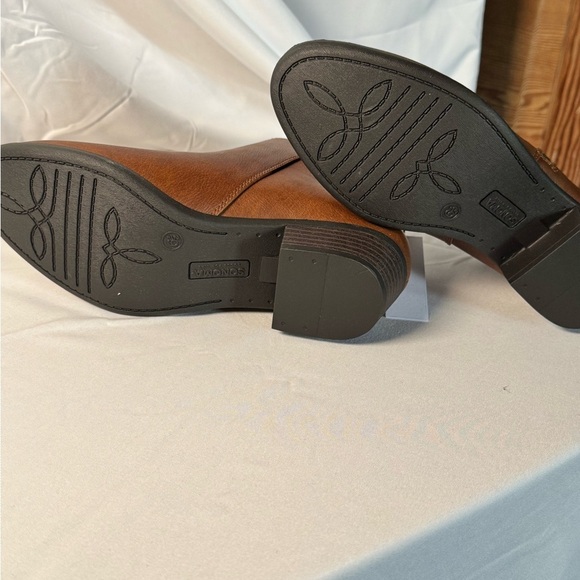 Sonoma Brown Faux Leather Ankle Boots Women’s Size 6.5 – NWT - Picture 4 of 6